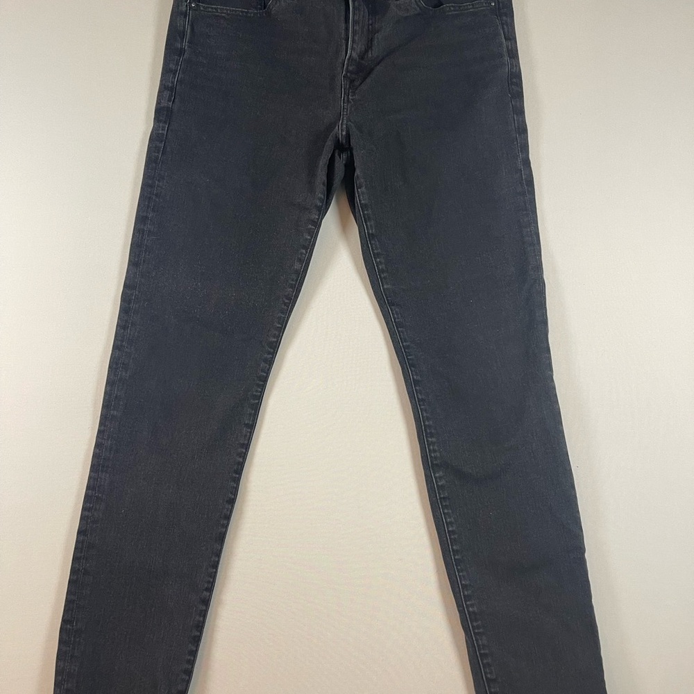 Express Men's Charcoal Black Skinny Jeans